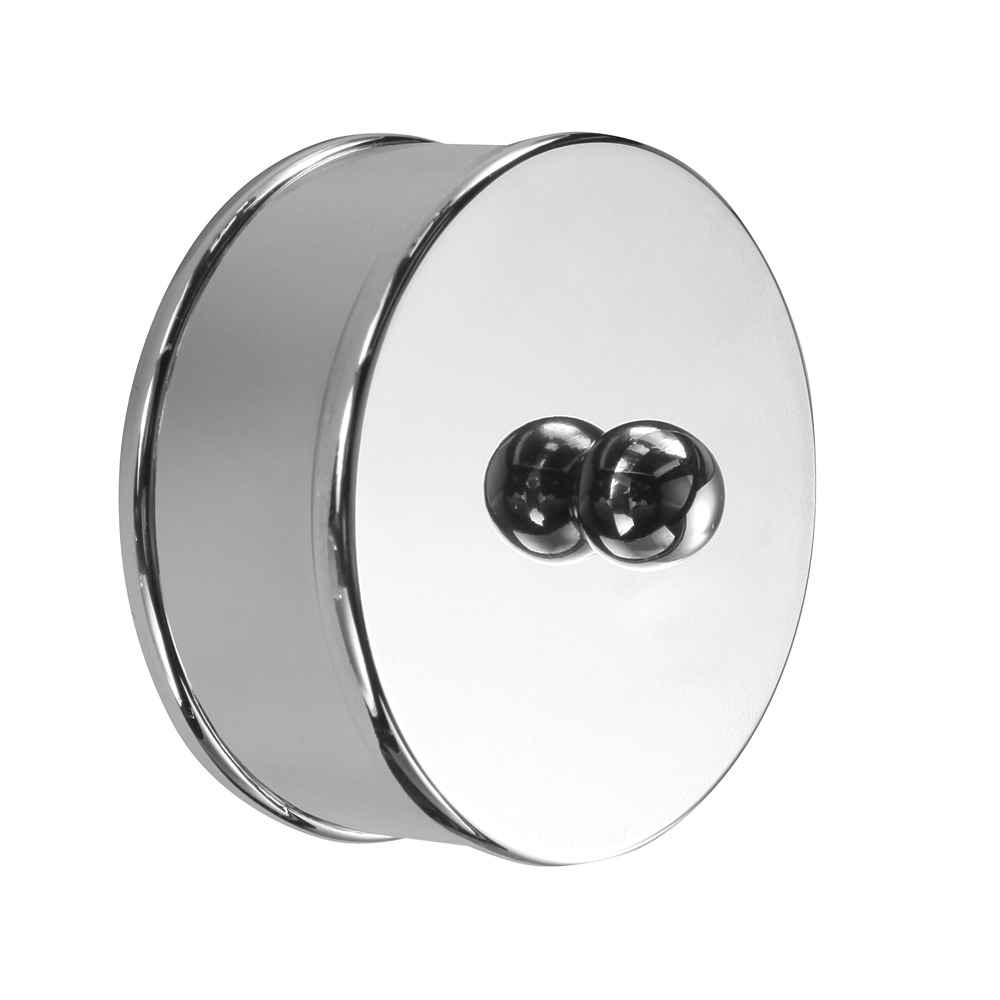 Chrome Medium End Cap Pack of 2